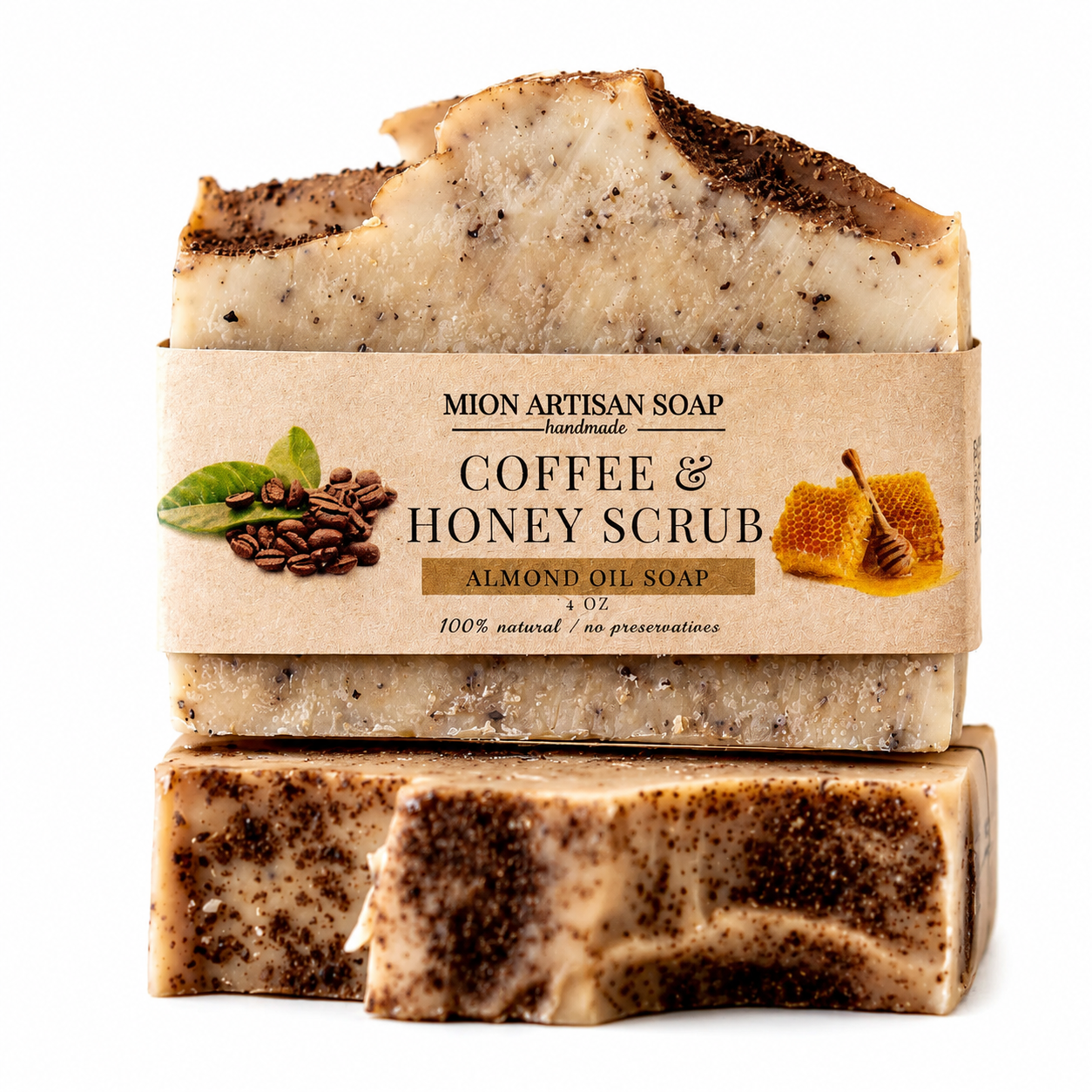 Coffee & Honey Scrub Bar Soap