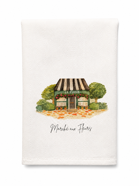 Floral Shop Tea Towel