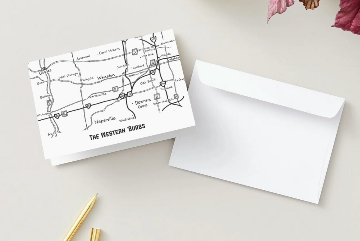 Greeting Card: The Western 'Burbs