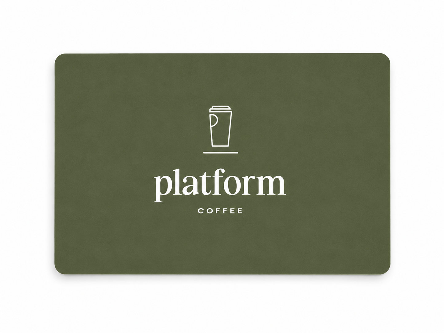 Platform Coffee Gift Card
