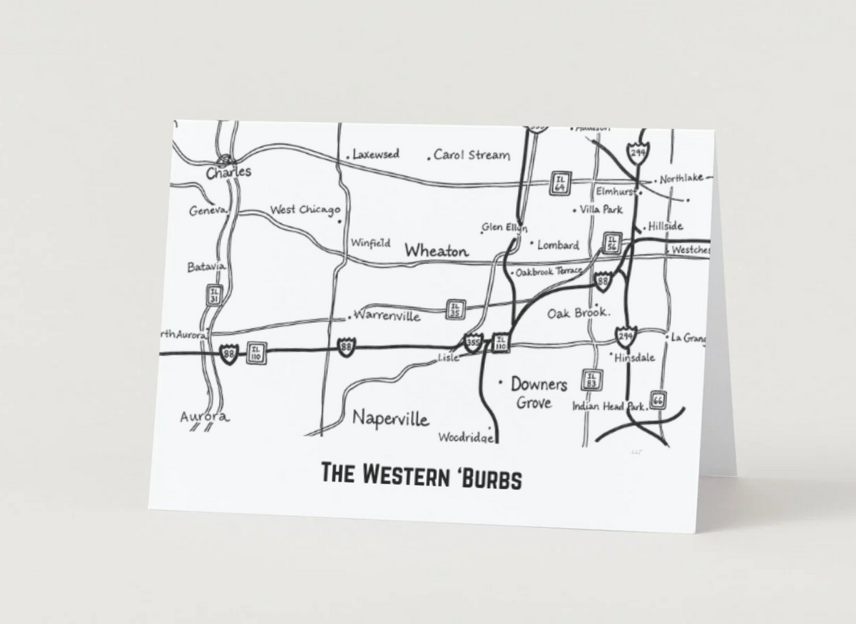 Greeting Card: The Western 'Burbs