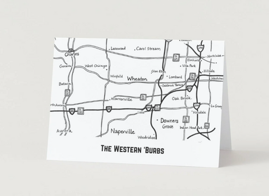 Greeting Card: The Western 'Burbs