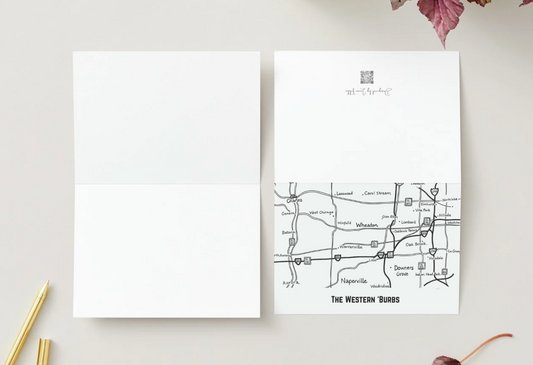 Greeting Card: The Western 'Burbs