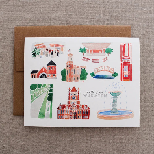 Wheaton Landmarks Greeting Card